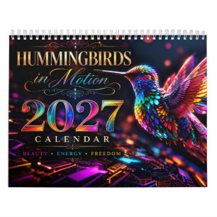 Calendario Colibríes en movimiento de 2027