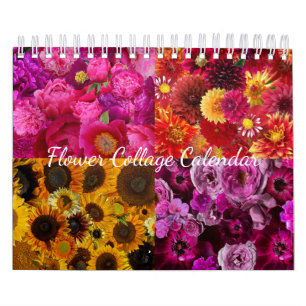 Calendario Collage de flores