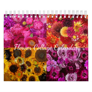 Calendario Collage de flores 