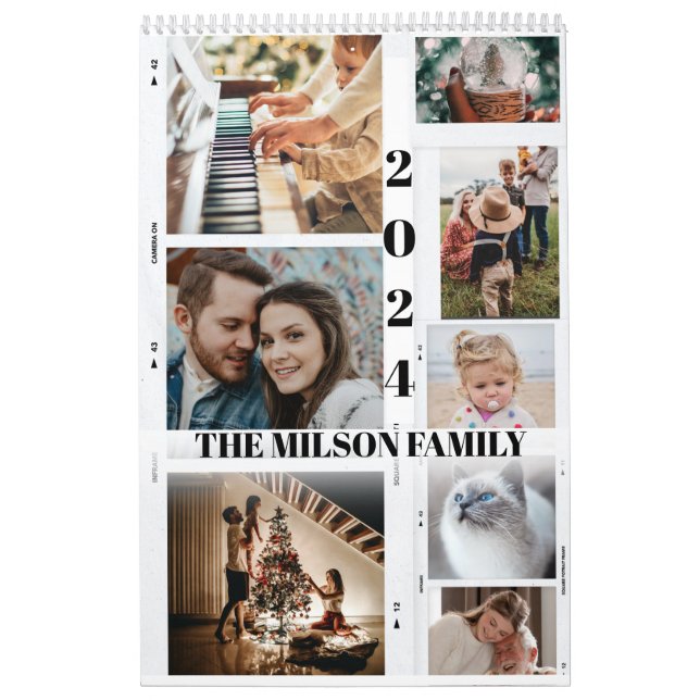 Calendario collage de fotos (Tapa)