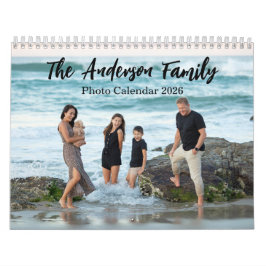 Calendario Collage de Fotos de Familia Moderna
