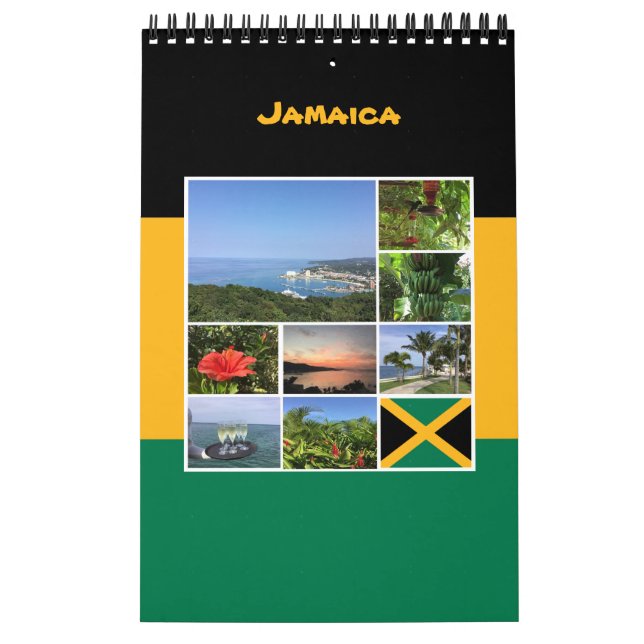 Calendario Collage de fotos de Jamaica (Tapa)