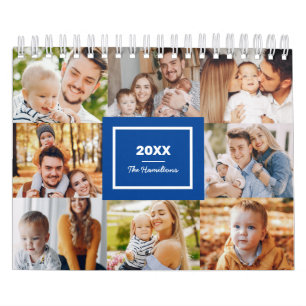 Calendario Collage de Fotos Familiares Modernas 2025