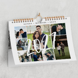 Calendario Collage de fotos moderno crea tu propia plantilla