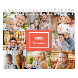 Calendario Collage de Fotos Moderno Familiar 2025