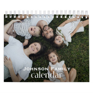 Calendario Collage de fotos personalizadas de la familia