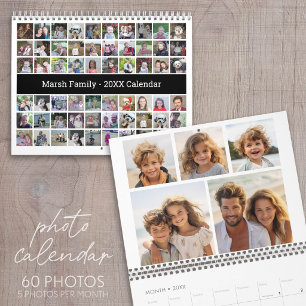 Calendario Collage personalizado Modern Family - 60 fotos