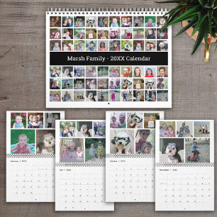 Calendario Collage personalizado Modern Family - 60 fotos