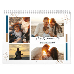 Calendario Collage Simple Moderno Foto de Familia 2027