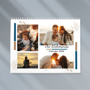 Calendario Collage Simple Moderno Foto de Familia 2027