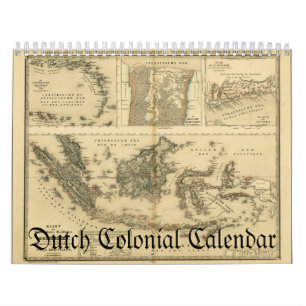 Calendario colonial holandés de los mapas