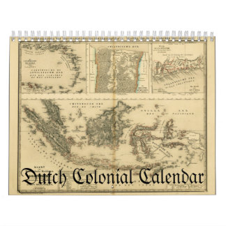 Calendario colonial holandés de los mapas