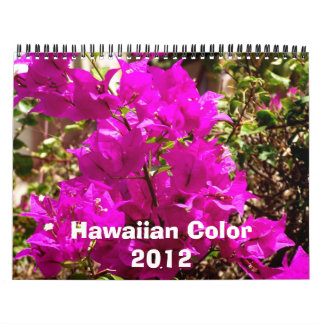 Calendario Color hawaiano 2012