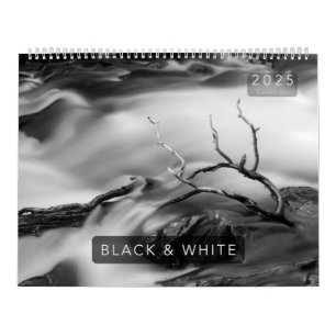 Calendario Colorado Blanco y Negro 2025