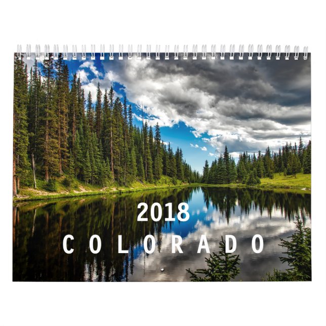 Calendario Colorado en 2018 (Tapa)
