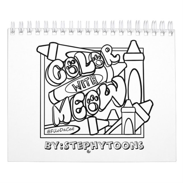 Calendario Colorea con Meow (Tapa)