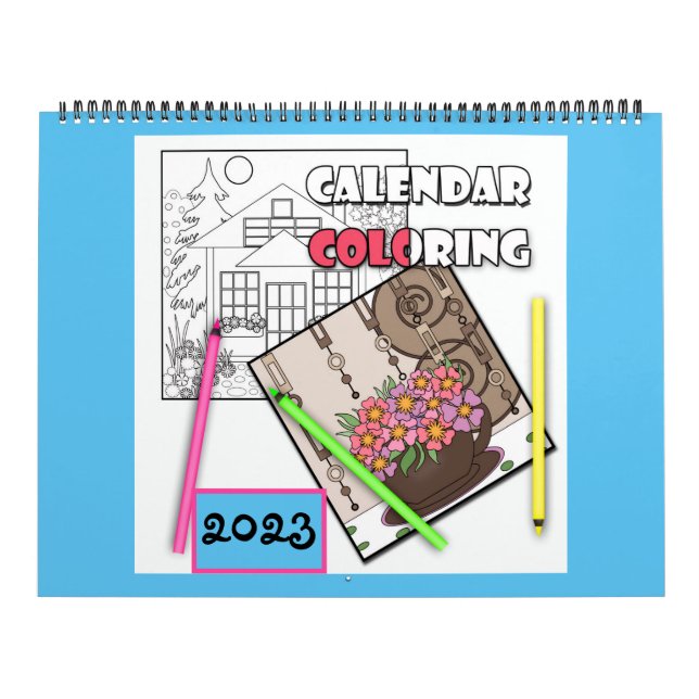 Calendario , coloreado (Tapa)