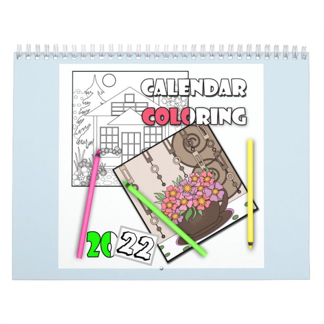 Calendario , coloreado , 2018 (Tapa)