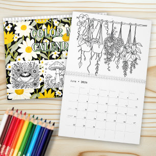 Calendario Coloréame Plantas, Flores y Jardinería
