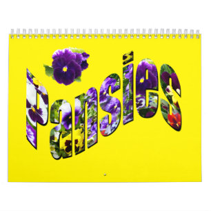 Calendario Colorear mi mundo con pansias de Bonito,