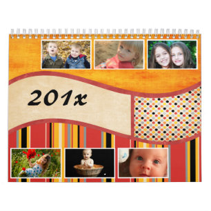 Calendario Colores de la foto de verano personalizada/Persona