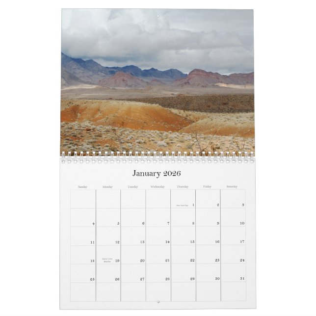 Calendario Colores del Mojave 2011 (Jan 2026)