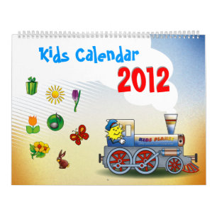 Calendario colorido de 2012 niños