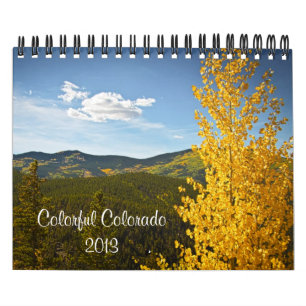 Calendario colorido de Colorado 2013