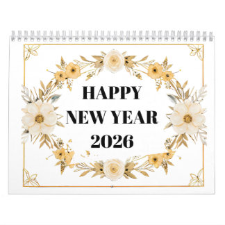 Calendario Coloring Flowers Book Calendar 2026