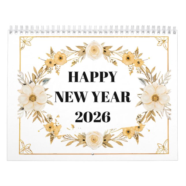 Calendario Coloring Flowers Book Calendar 2026 (Tapa)