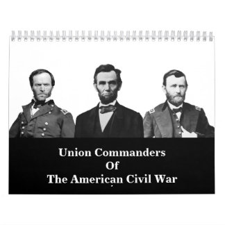 Calendario Comandantes de la unión de la guerra civil