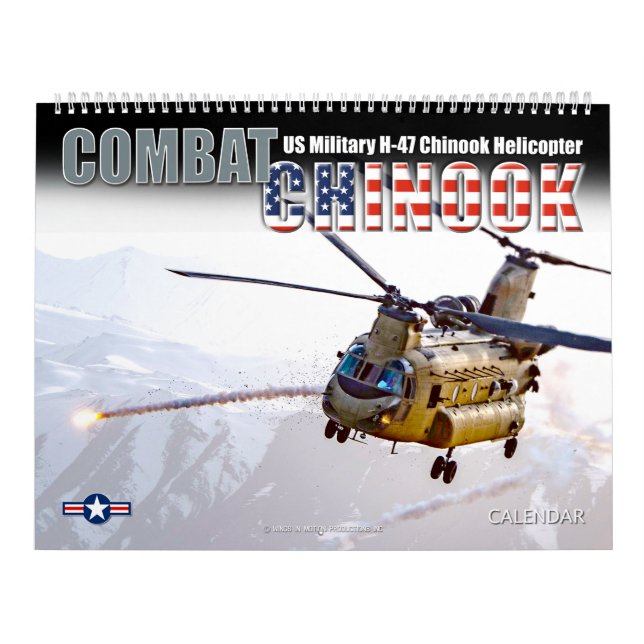 Calendario COMBAT CHINOOK - CH-47 Chinook (Tapa)