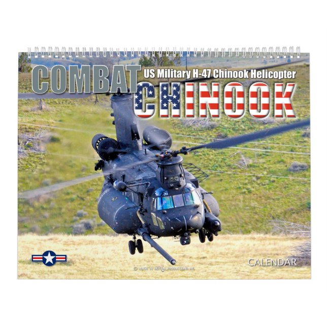 Calendario COMBAT CHINOOK - CH-47 Chinook (Tapa)