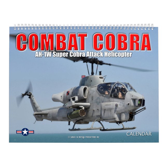 Calendario COMBAT COBRA - Helicóptero de ataque AH-1 (Tapa)
