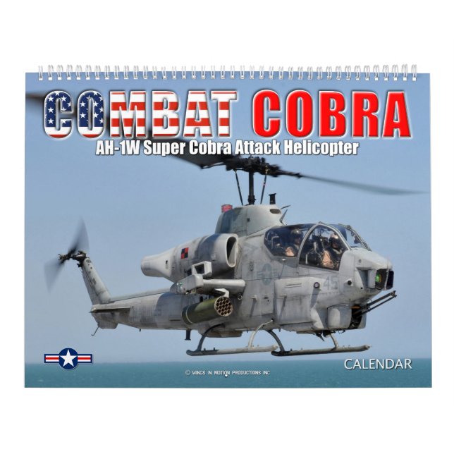 Calendario COMBAT COBRA - Helicóptero de ataque AH-1 (Tapa)