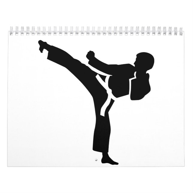 Calendario Combatiente del karate (Tapa)