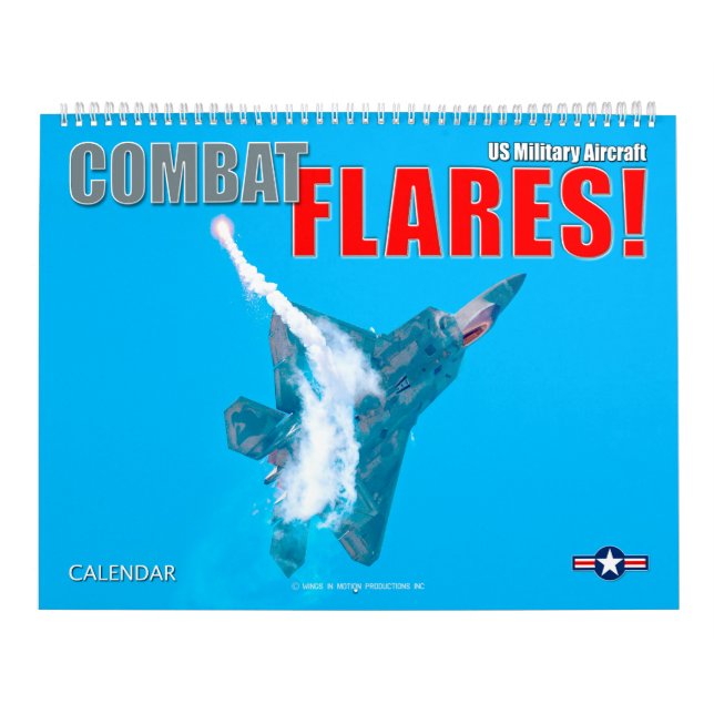 Calendario ¡COMBATIR LAS BANDERAS! Avión militar estadouniden (Tapa)