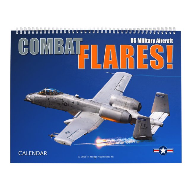 Calendario ¡COMBATIR LAS BANDERAS! Avión militar estadouniden (Tapa)