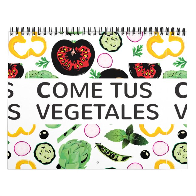 Calendario Come tus vegetales | Eat your vegetables (Tapa)