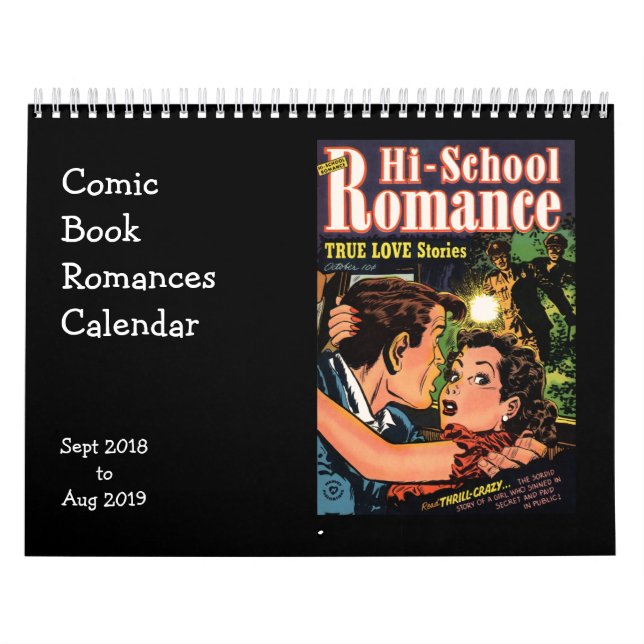 Calendario Cómic romances septiembre de 2018 (Tapa)