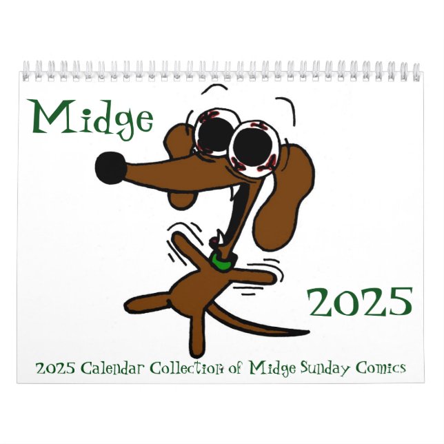 Calendario 'Comics Dominales' de Midge 2025 (Tapa)