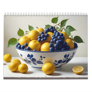 Calendario Comida colorida saludable para frutas frescas