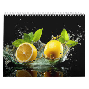 Calendario Comida colorida saludable para frutas frescas