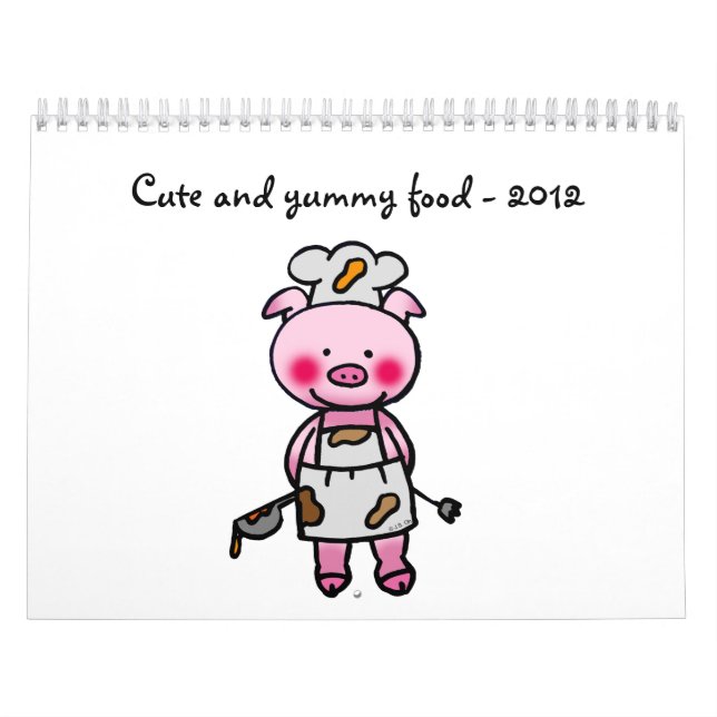 Calendario comida linda y deliciosa - 2012 (Tapa)