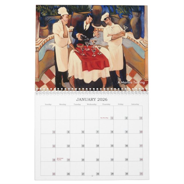 Calendario Comida y vino el | las pinturas de Andrea… (Jan 2026)