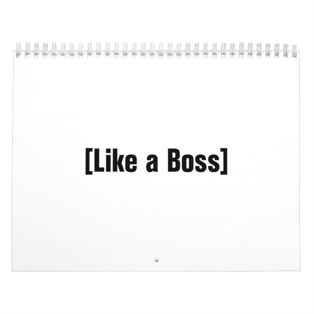 Calendario Como un jefe (Tapa)