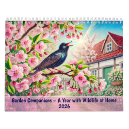 Calendario Compañeros de jardín – Un año con la vida silvestr