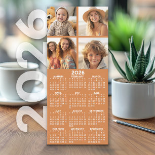 Calendario con 4 Collages de fotos - Caramelo cáli