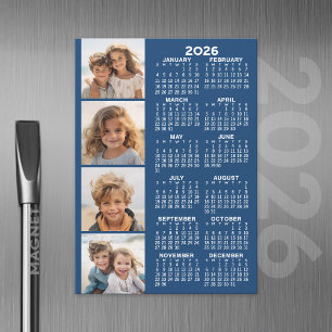 Calendario con 4 tarjetas magnéticas de Collage de