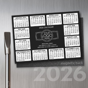 Calendario con el logotipo Información de contacto